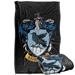 harry potter ravenclaw crest black silky touch super soft throw blanket 36″ x 58″,ravenclaw crest