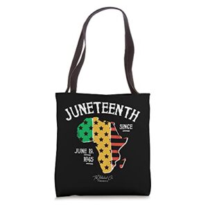 juneteenth since 1865 african american tote bag