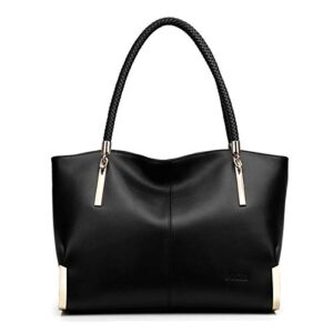 leather handbags for women, cowhide leather ladies tote shoulder bags pocketbook top-handle purse and handbags
