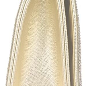 MOJISOLO Money Crystal Clutch Evening Bag for Formal Cocktail Prom Wedding Bling Foldover Purse Gold