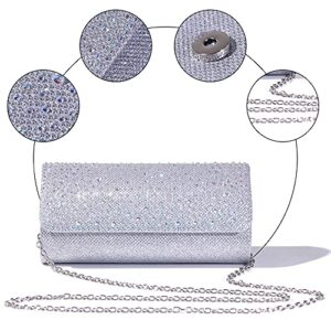 RAPENG Crystal Rhinestone Women Clutch Bag evening handbag Glitter Envelope Evening Purse