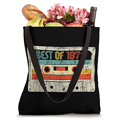 50th Birthday Gifts Best Of 1973 Vintage Cassette Tape Retro Tote Bag