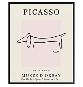 pablo picasso wall art & decor – dog wall decor – mid-century modern room decor – abstract art – minimalist wall decor – line art wall decor – gallery wall art – museum posters – art gifts for women