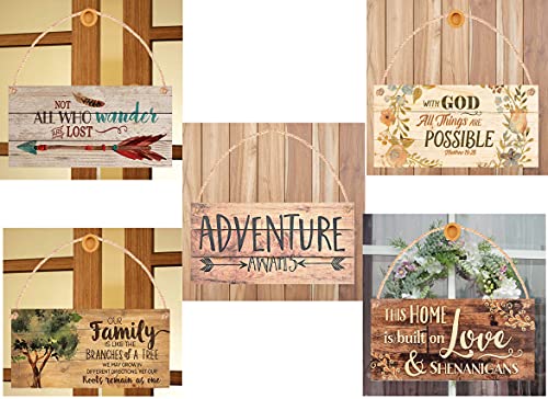 ELEtina Funny Retro Wooden Signs/War Room Printed Wooden Sign Colossians 42 Prayer Bible Signs 8x12 INCH