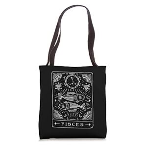 pisces tarot / pisces zodiac sign / pisces birthday month tote bag