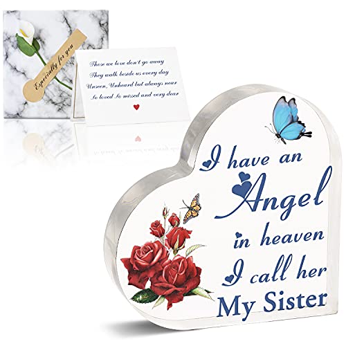 culivis Personalized Memorial Gift for Sister Loss of Sister Sympathy Gifts Sister You Left Me Beautiful Memories Beautiful Memories Sister Gifts Sister in Heaven