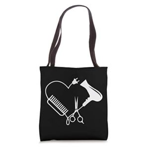 barber hairdresser salon hairstylist hairdresser gift tote bag