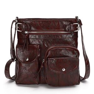 kl928 women crossbody bag shoulder purses for women (939-brown)