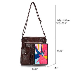 KL928 Women Crossbody Bag shoulder Purses for Women (939-brown)