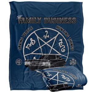 supernatural saving people and hunting officially licensed silky touch super soft throw blanket 50″ x 60″