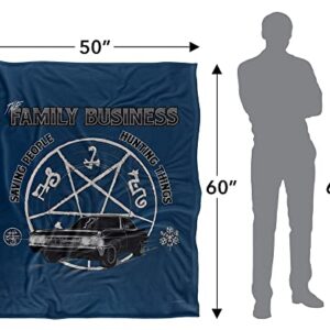 Supernatural Saving People and Hunting Officially Licensed Silky Touch Super Soft Throw Blanket 50" x 60"