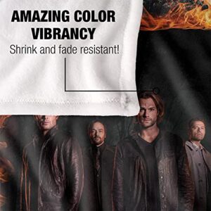 Supernatural Fire Frame Officially Licensed Silky Touch Super Soft Throw Blanket 50" x 60"