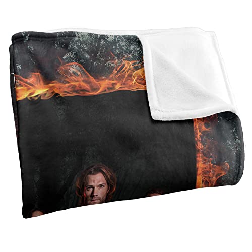 Supernatural Fire Frame Officially Licensed Silky Touch Super Soft Throw Blanket 50" x 60"