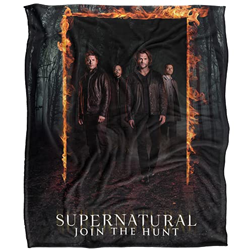 Supernatural Fire Frame Officially Licensed Silky Touch Super Soft Throw Blanket 50" x 60"