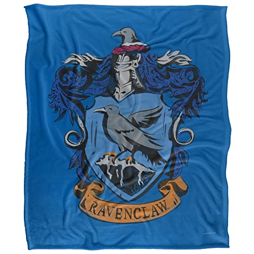 Harry Potter Drawn Ravenclaw Crest Officially Licensed Silky Touch Super Soft Throw Blanket 50" x 60"