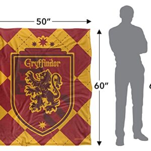 Harry Potter Gryffindor Plaid Sigil Officially Licensed Silky Touch Super Soft Throw Blanket 50" x 60"