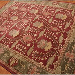 Natural Weave Old Hand Made Morgan Floral Traditional Persian Oriental Woolen Area Rugs (8x10 ft)