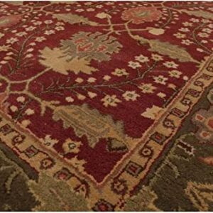 Natural Weave Old Hand Made Morgan Floral Traditional Persian Oriental Woolen Area Rugs (8x10 ft)