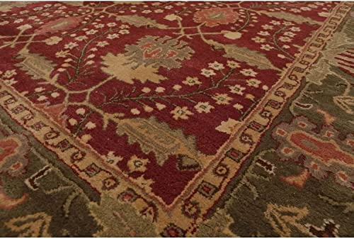 Natural Weave Old Hand Made Morgan Floral Traditional Persian Oriental Woolen Area Rugs (8x10 ft)