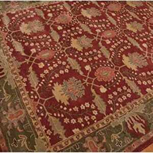 Natural Weave Old Hand Made Morgan Floral Traditional Persian Oriental Woolen Area Rugs (8x10 ft)