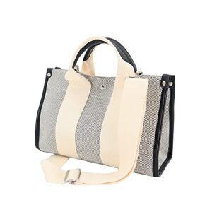 uerruam canvas tote bag for women small aesthetic crossbody handbags mini tote bag plaid