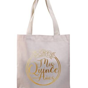 BDPWSS 15th Birthday Gift For Teen Girls Mis Quince Anos Latina Spanish Tote Bag (Mis Quince Anos TG 2)