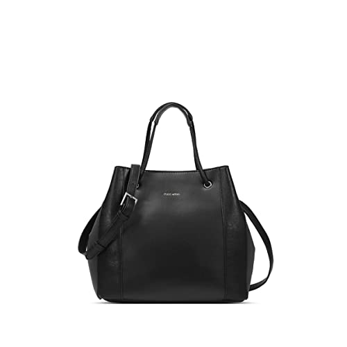 Pixie Mood Kamila 10 x 10.5 Vegan Leather Tote Bag, Black