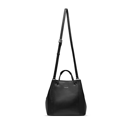 Pixie Mood Kamila 10 x 10.5 Vegan Leather Tote Bag, Black