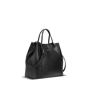 Pixie Mood Kamila 10 x 10.5 Vegan Leather Tote Bag, Black