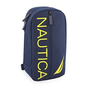 NAUTICA Unisex's Sling Bag, Navy/Yellow