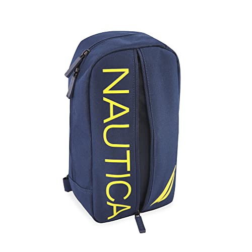 NAUTICA Unisex's Sling Bag, Navy/Yellow