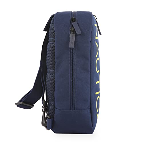 NAUTICA Unisex's Sling Bag, Navy/Yellow