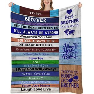big brother gift | birthday gifts for brother | gift for adult brother blanket | brother gifts from sister | graduation gifts throw blankets 60″x 50″ (to my brotaher, 60″ x 50″ brother blankets)