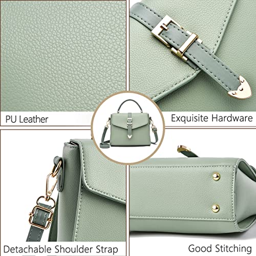 PS PETITE SIMONE Small Satchel Bags for Women Cross Body Bag Purses Top Handle Handbags for Women