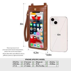 Montana West Cell Phone Purses Translucent Phone Bag Wristlet Clutch Wallets for Women Rainproof Phone Pouch MWC-139BR