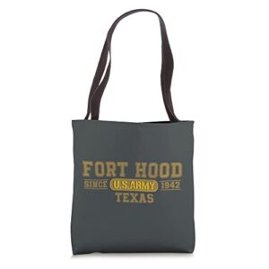 fort hood texas – us army base vintage gifts tote bag