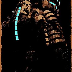 Ysirseu The Classic Arcade Video Game Poster Metal Tin Sign Dead Space Issac Video Games Wall Art Decor Tin Sign-8x12inch