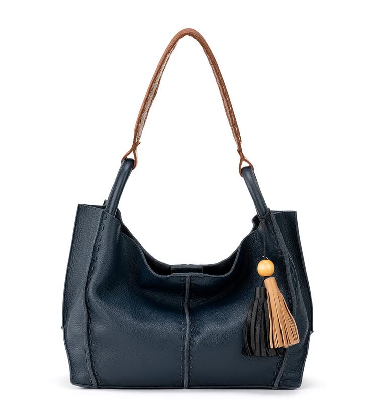 The Sak Los Feliz Medium Tote Bag in Leather, Unlined, Roomy Shoulder Purse