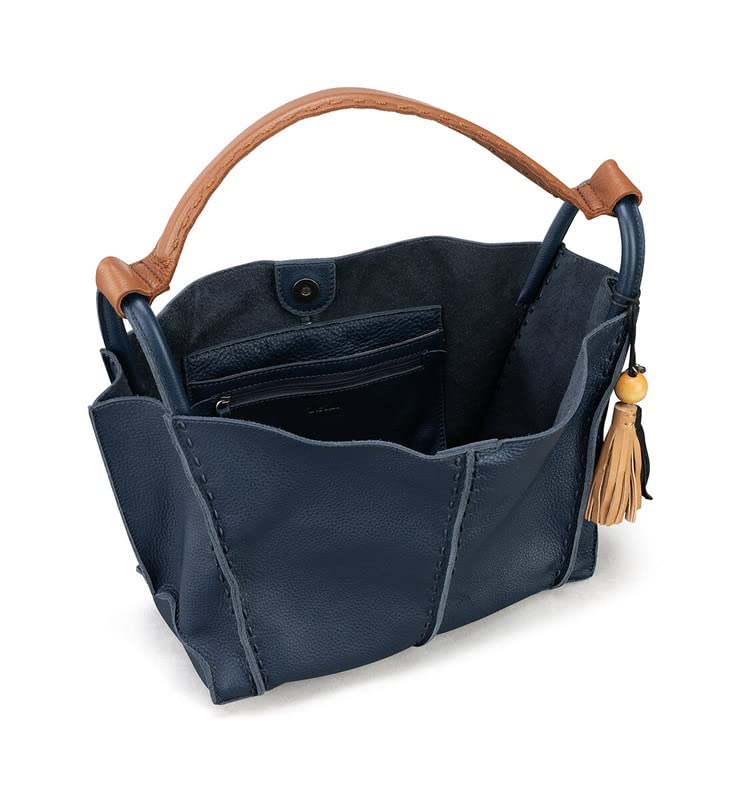 The Sak Los Feliz Medium Tote Bag in Leather, Unlined, Roomy Shoulder Purse