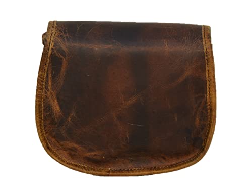 Satchel And Fable Handmade Women Leather Vintage Brown Cross Body Shoulder Bag (Medium, Brown)