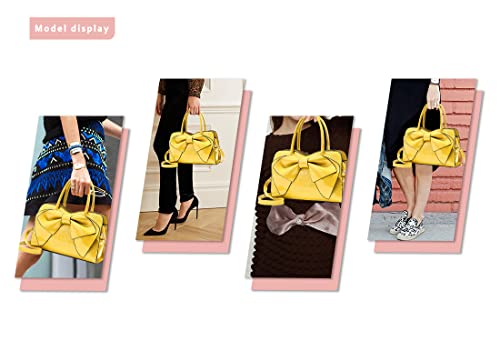 JHVYF Satchel Purses and Handbags for Women Shoulder Tote Bags Yellow K025