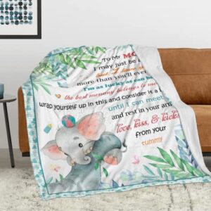 Xutapy New Mom Gifts for Women, Mom to be Blanket 60’’x50’’, First Time Mom Gifts Ideas, Best Gift for New Mom Mommy After Birth, New Pregnancy Gifts for Mom Throw Blanket, Gender Reveal Gifts