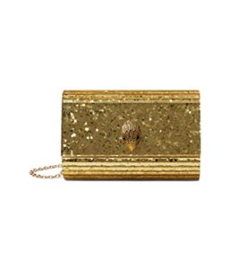 kurt geiger london party eagle clutch drench gold one size