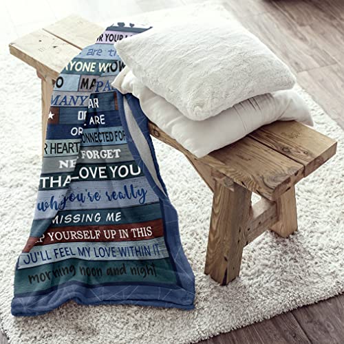 Grandpa Gifts from Grandchildren Throw Blanket 60"x50" - Birthday Gifts for Grandpa - Fathers Day Best Gifts for Grandpa Birthday Gifts - Papa Gifts from Grandchildren - Best Grandpa Gifts Idea