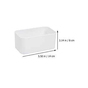 Cabilock 4pcs Floating Shelf Wall Mounted Plastic Storage Organizer Bin, Makeup Organizer Adhesive Bathroom Organizer Ledge Shelf for Home Decor, Kitchen, Bathroom, Office, Bedroom, Room