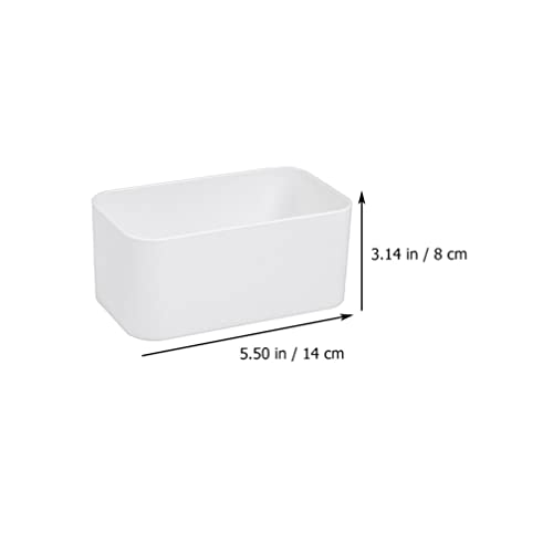 Cabilock 4pcs Floating Shelf Wall Mounted Plastic Storage Organizer Bin, Makeup Organizer Adhesive Bathroom Organizer Ledge Shelf for Home Decor, Kitchen, Bathroom, Office, Bedroom, Room