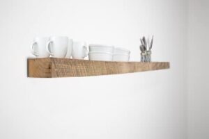 olde wood limited reclaimed wood floating shelf | for living room, bedroom, kitchen & bathroom | simple wall mount shelving for rustic barnwood or modern farmhouse decor | (approx. 2″ x 4″ x 18″)