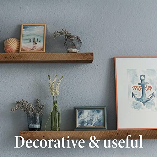 Olde Wood Limited Reclaimed Wood Floating Shelf | for Living Room, Bedroom, Kitchen & Bathroom | Simple Wall Mount Shelving for Rustic Barnwood or Modern Farmhouse Decor | (Approx. 2" x 4" x 18")