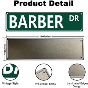 Barber Dr Metal Street Tin Sign Barbershop Funny Vintage Slim Tin Signs 16 x 4 Inch Wall Art Decor Iron Poster for Home Farmhouse Bar Cafe Garage Indoor Outdoor Gift