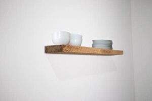 olde wood limited reclaimed wood floating shelf | for living room, bedroom, kitchen & bathroom | simple wall mount shelving for rustic barnwood or modern farmhouse decor | (approx. 2″ x 6″ x 18″)